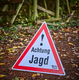 Warnschild Achtung Jagd – 3er-Pack Wald & Forst