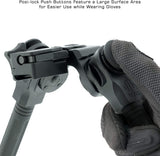 Over Bore Bipod, 7"-11" Center Height, Picatinny